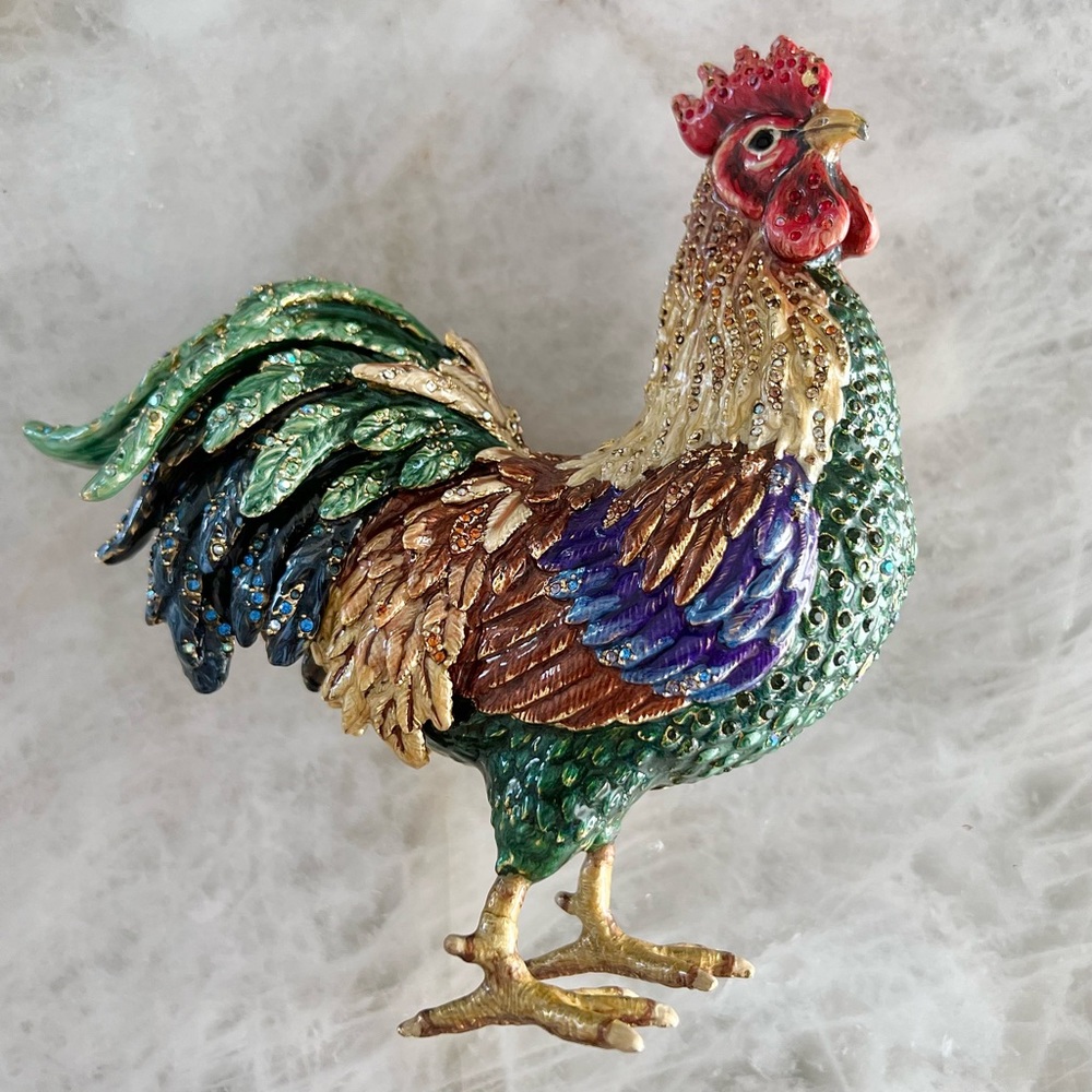 JAY STRONGWATER Collectors Jarvis Provence 6.5” Rooster with Bonus Display Stand - Picture 10 of 15
